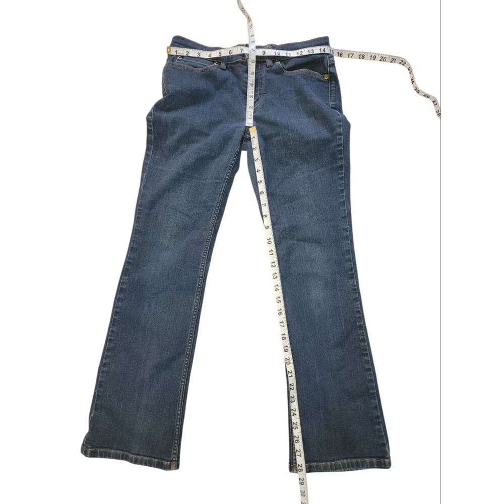 Duluth Daily Denim Dark Wash Blue Bootcut Jeans Size 6 - Picture 6 of 9